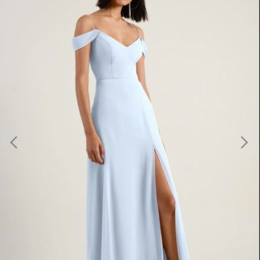 Jenny Yoo, Priya Bridesmaid Dress, Luxe Chiffon, Whisper Blue